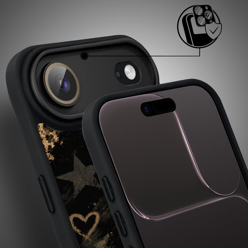 Etui do iPhone Air Color Flush z MagSafe, z osłoną aparatu, nocna rebeliantka, czarne (3)