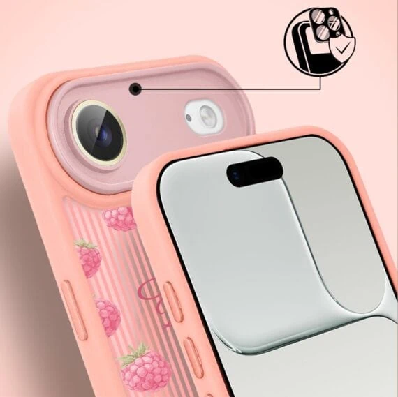 Etui do iPhone Air Color Flush z MagSafe, z osłoną aparatu, słodka malina, różowe (1)