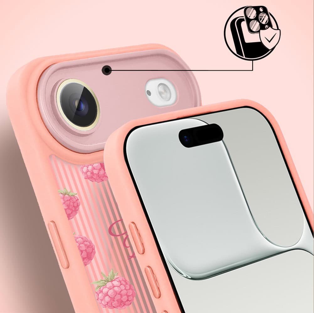 Etui do iPhone Air Color Flush z MagSafe, z osłoną aparatu, słodka malina, różowe (1)