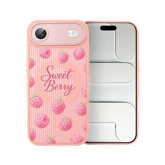 Etui do iPhone Air Color Flush z MagSafe, z osłoną aparatu, słodka malina, różowe (5)