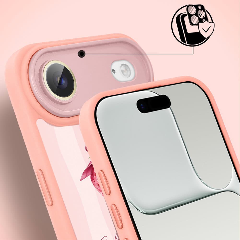 Etui do iPhone Air Color Flush z MagSafe, z osłoną aparatu, truskawkowy moment, różowe (3)