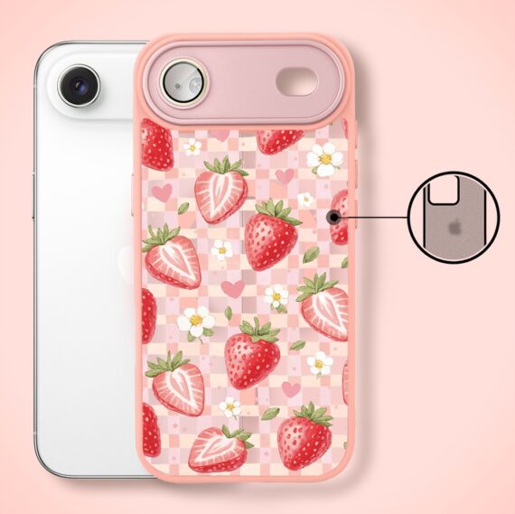 Etui do iPhone Air Color Flush z MagSafe, z osłoną aparatu, truskawkowy piknik, różowe (1)