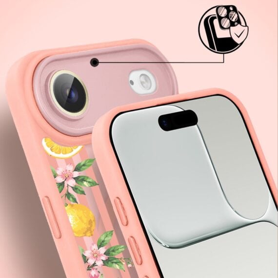 Etui do iPhone Air Color Flush z MagSafe, z osłoną aparatu, włoskie limone, różowe (8)
