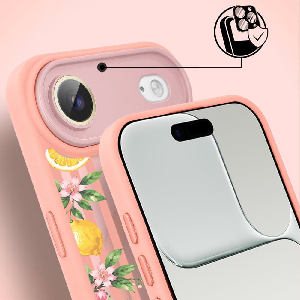 Etui do iPhone Air Color Flush z MagSafe, z osłoną aparatu, włoskie limone, różowe (8)