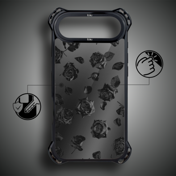 Etui do iPhone Air IBIZU DropGuard Ultra z MagSafe, Midnight, Sen róż, poprawne (7)