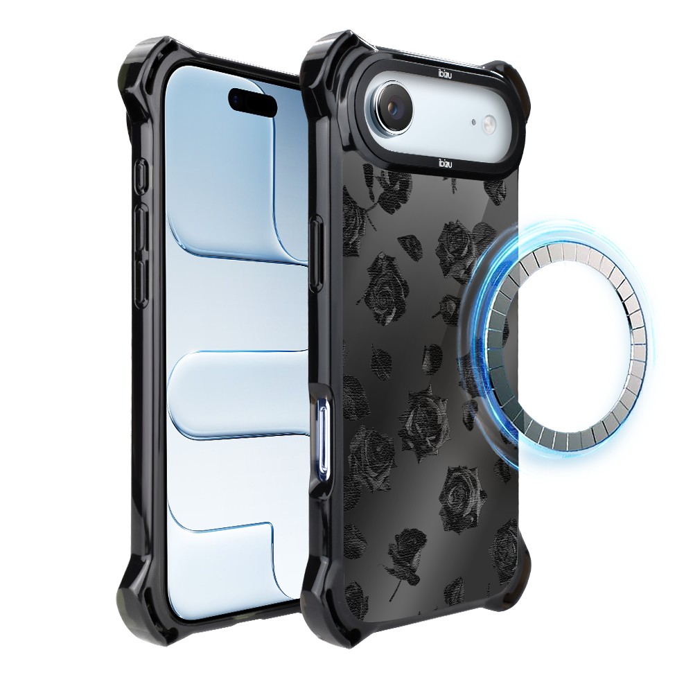 Etui do iPhone Air IBIZU DropGuard Ultra z MagSafe, Midnight, Sen róż, poprawne (8)