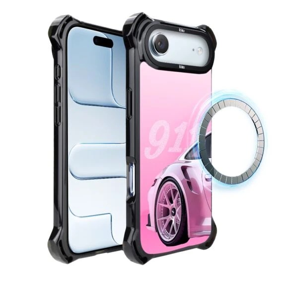 Etui do iPhone Air IBIZU DropGuard Ultra z MagSafe, TechDrive, 911 różowe (3)