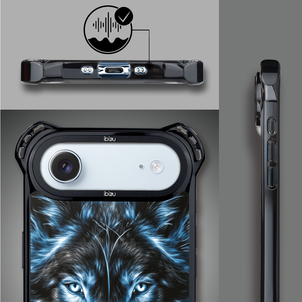 Etui do iPhone Air IBIZU DropGuard Ultra z MagSafe, Wilki, Lodowy Wilk (6)