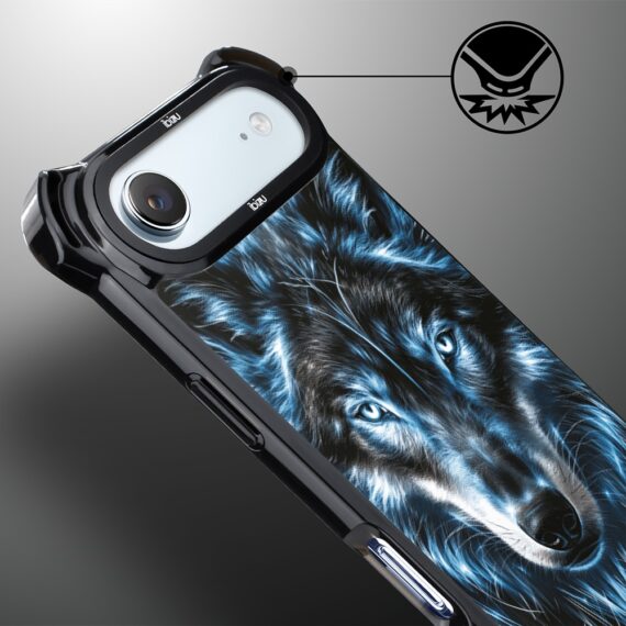 Etui do iPhone Air IBIZU DropGuard Ultra z MagSafe, Wilki, Lodowy Wilk (8)