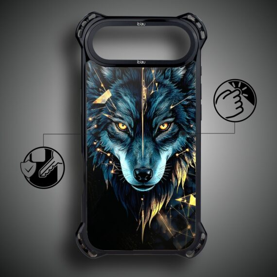 Etui do iPhone Air IBIZU DropGuard Ultra z MagSafe, Wilki, Wilk mocy (3)