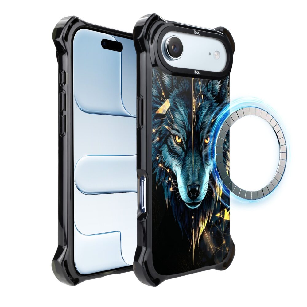 Etui do iPhone Air IBIZU DropGuard Ultra z MagSafe, Wilki, Wilk mocy (4)