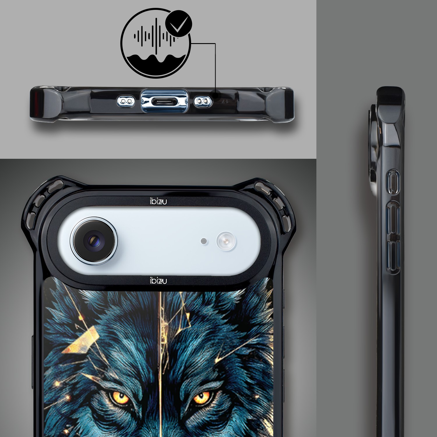 Etui do iPhone Air IBIZU DropGuard Ultra z MagSafe, Wilki, Wilk mocy (7)
