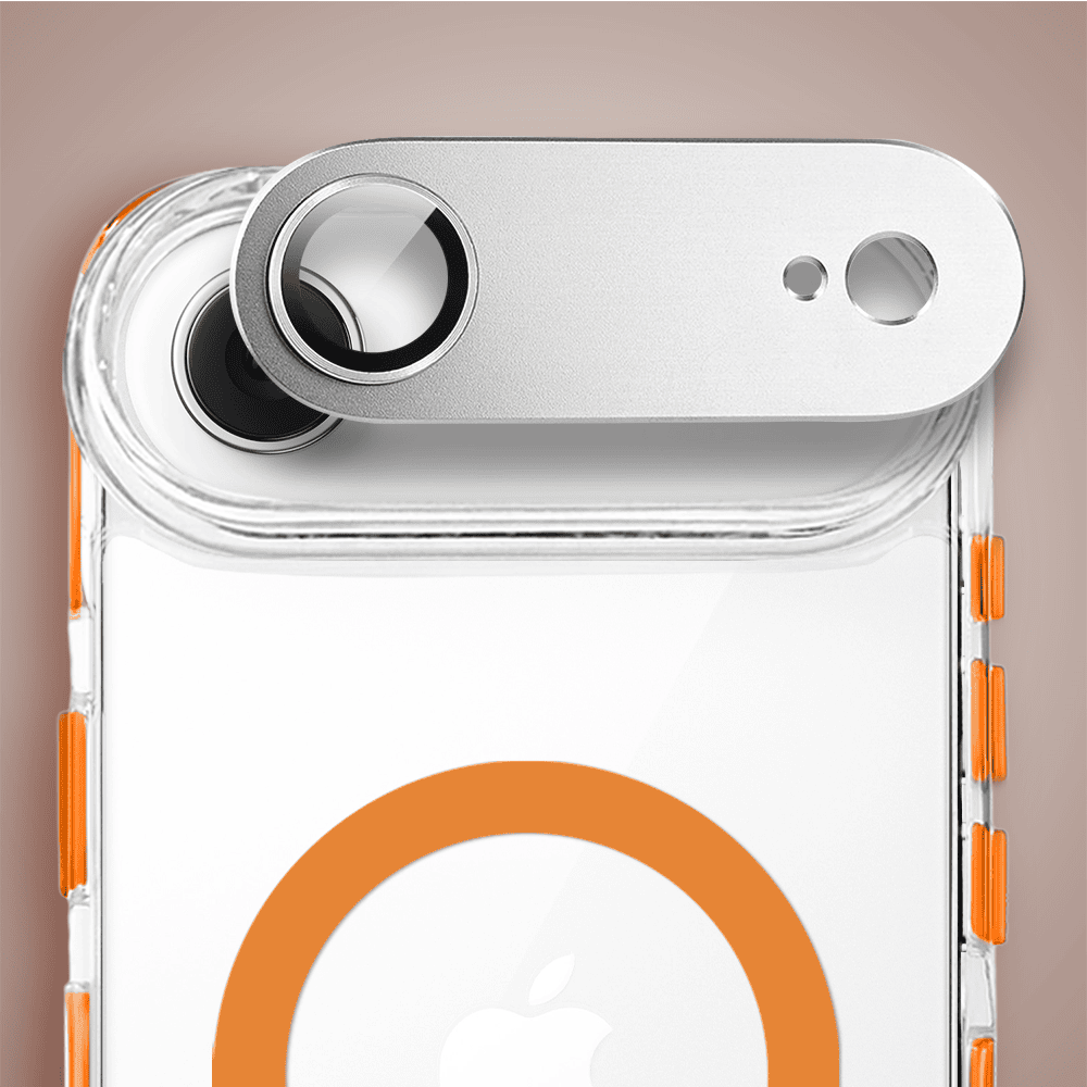 Etui do iPhone Air, MagSafe, ze smyczą, na ramię, crossbody, pomarańczowe (8)