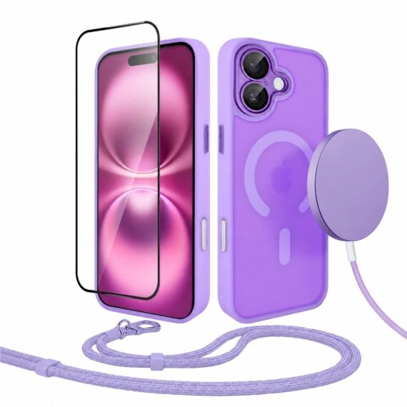 Perfect Match do iPhone 16 Plus - zestaw Color Flush z MagSafe + akcesoria, fioletowy (2)