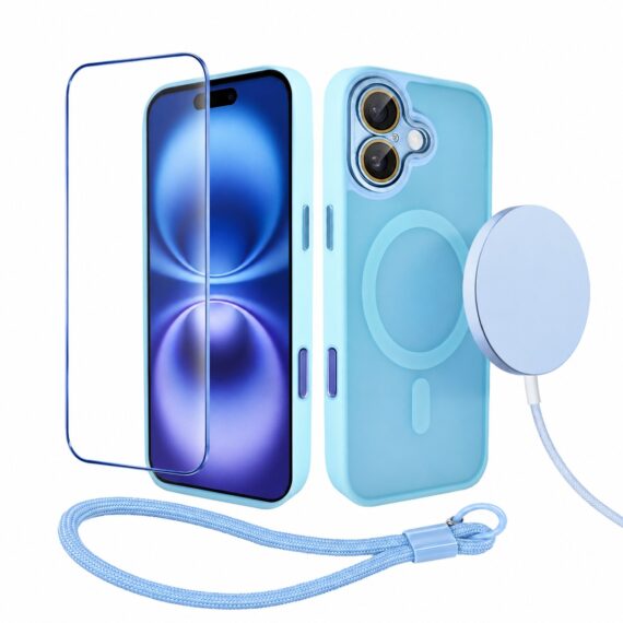 Perfect Match do iPhone 16 Plus - zestaw Color Flush z MagSafe + akcesoria, niebieski (1)