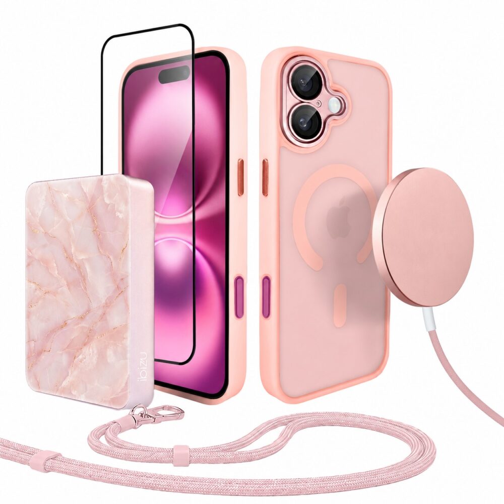 Perfect Match do iPhone 16 Plus - zestaw Color Flush z MagSafe + akcesoria, różowy (1)