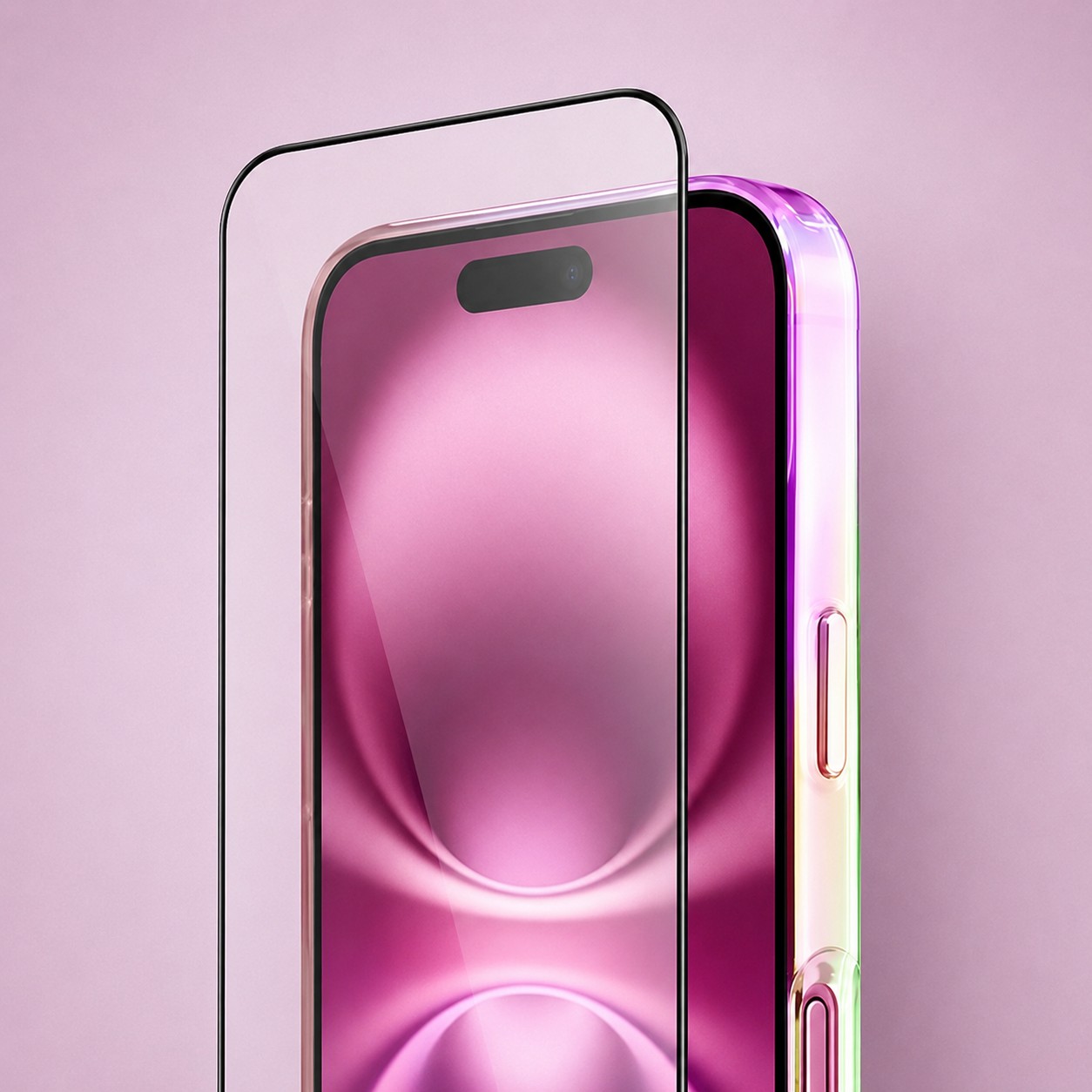Perfect Match do iPhone 16 Plus - zestaw Glitter Crown + akcesoria, różowy (2)