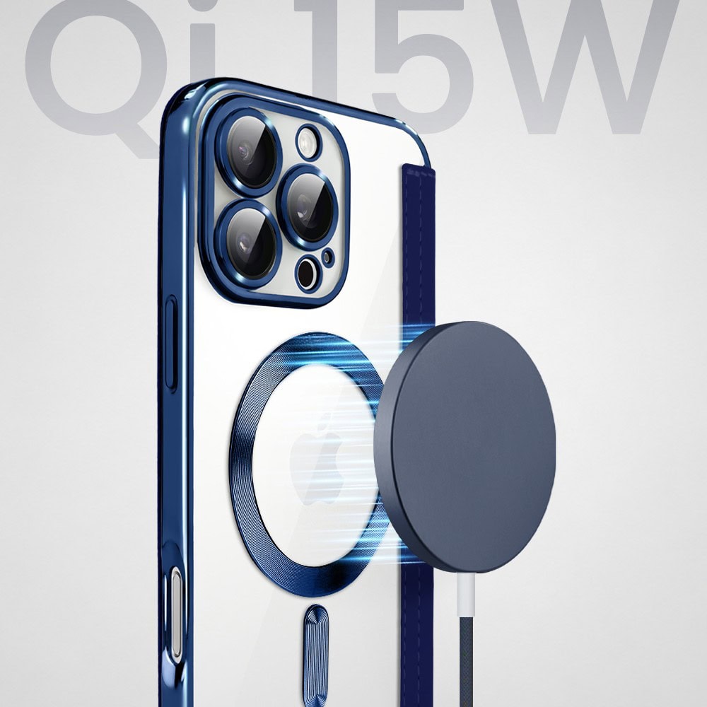 Perfect Match do iPhone 16 Pro Max - zestaw Book MagSafe Lens + akcesoria, granatowy (3)