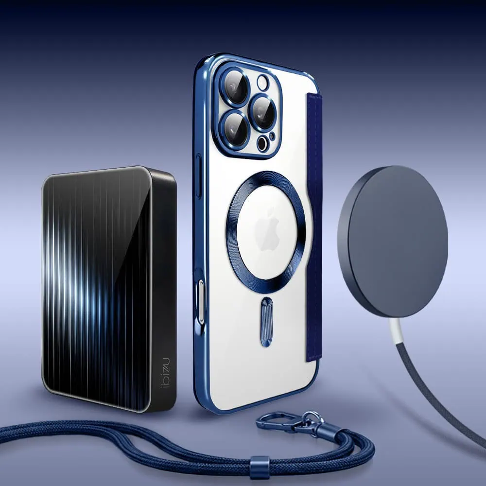 Perfect Match do iPhone 16 Pro Max - zestaw Book MagSafe Lens + akcesoria, granatowy (4)
