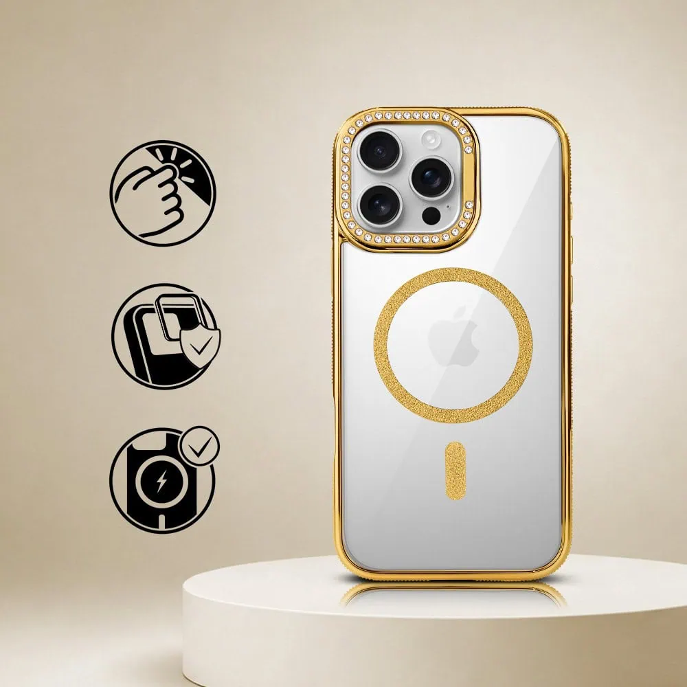 Perfect Match do iPhone 16 Pro Max - zestaw Diadem Glow + akcesoria, złoty (1)