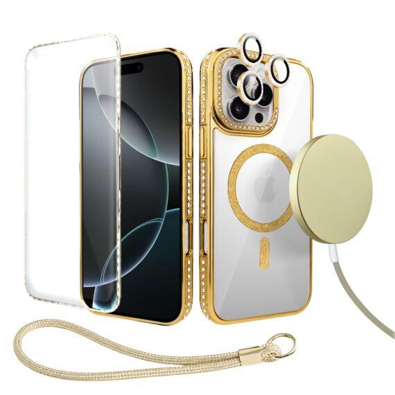 Perfect Match do iPhone 16 Pro Max - zestaw Diadem Glow + akcesoria, złoty (2)