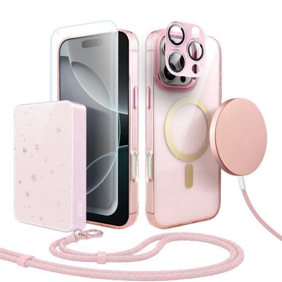Perfect Match do iPhone 16 Pro Max - zestaw Golden Elite + akcesoria, różowy (3)
