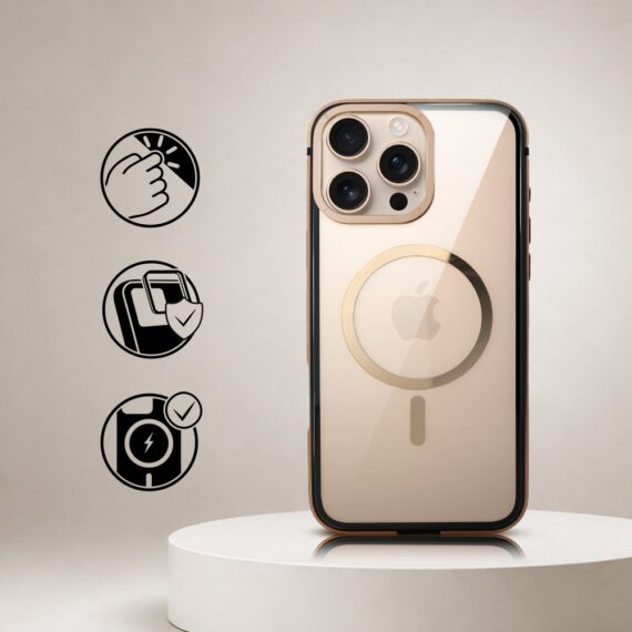Perfect Match do iPhone 16 Pro Max - zestaw IBIZU Elite Skin + akcesoria, pustynny brąz (1)