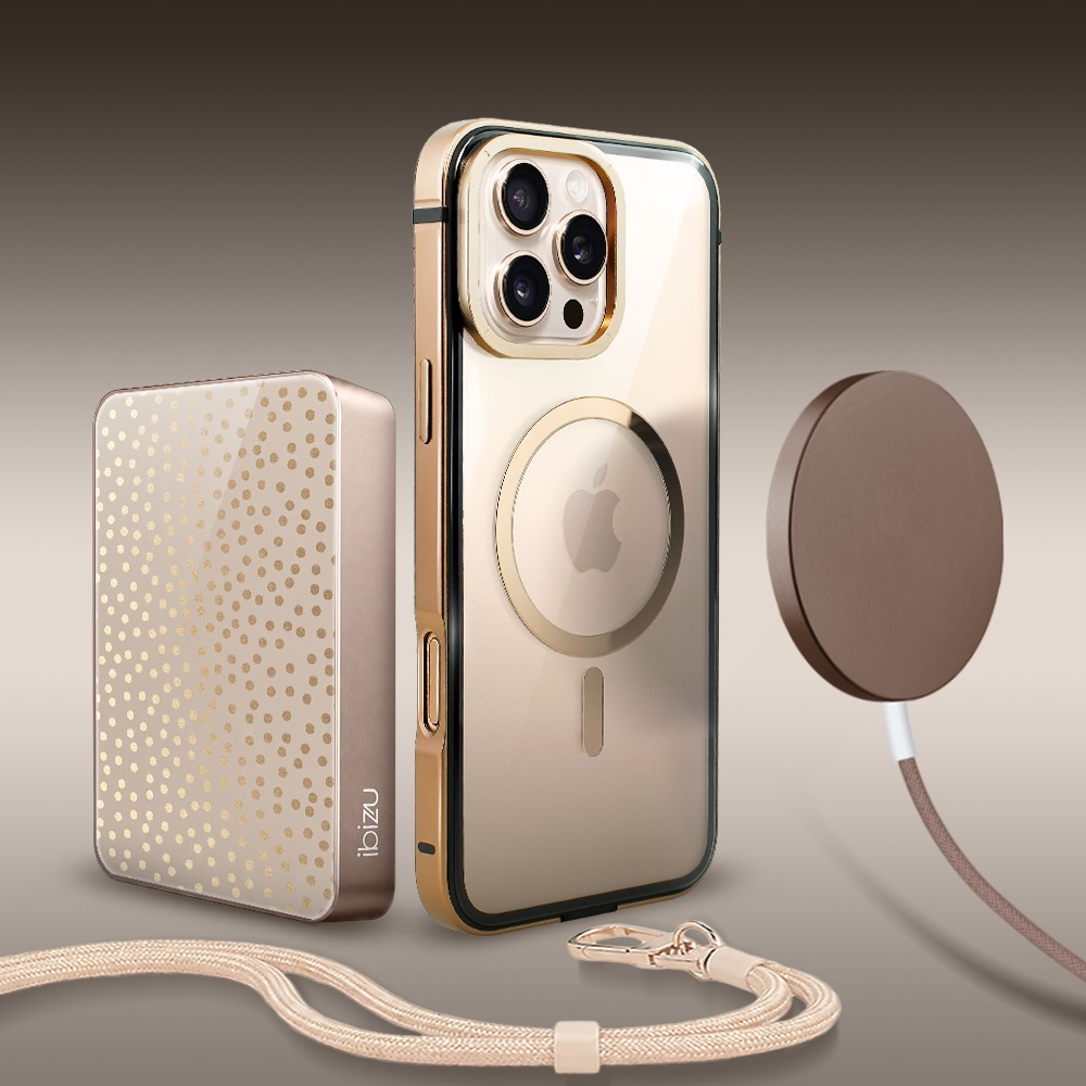 Perfect Match do iPhone 16 Pro Max - zestaw IBIZU Elite Skin + akcesoria, pustynny brąz (5)
