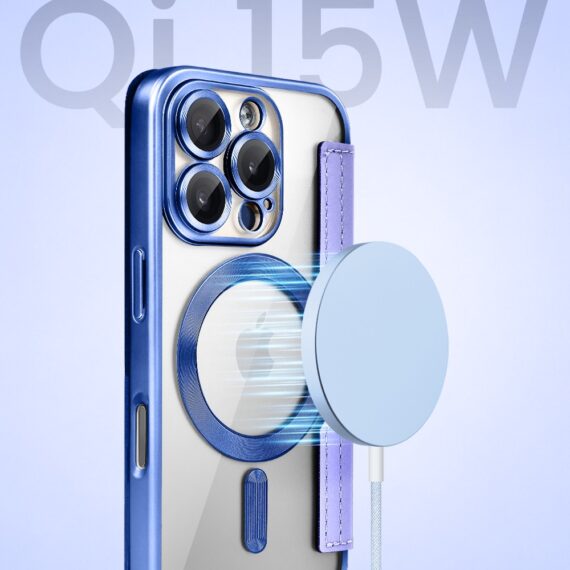 Perfect Match do iPhone 16 Pro - zestaw Book MagSafe Lens + akcesoria, niebieski (3)