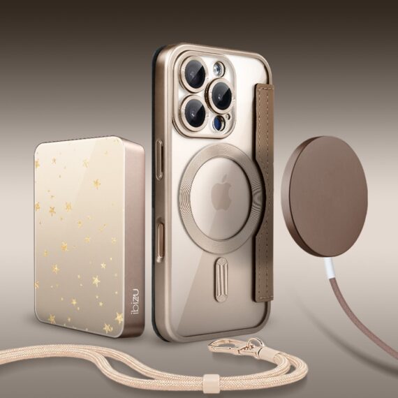 Perfect Match do iPhone 16 Pro - zestaw Book MagSafe Lens + akcesoria, pustynny brąz (9)