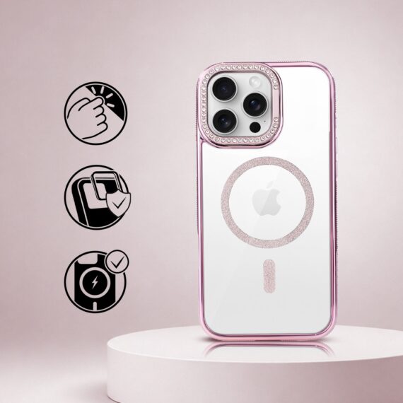 Perfect Match do iPhone 16 Pro - zestaw Diadem Glow + akcesoria, różowy (2)