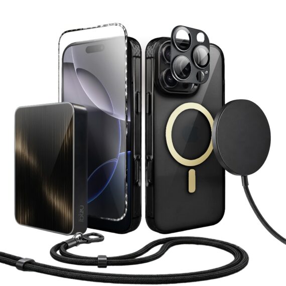 Perfect Match do iPhone 16 Pro - zestaw Golden Elite + akcesoria, czarny (2)