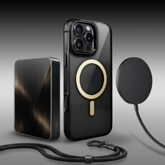 Perfect Match do iPhone 16 Pro - zestaw Golden Elite + akcesoria, czarny (5)