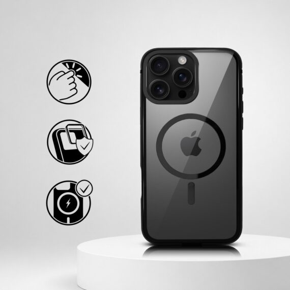 Perfect Match do iPhone 16 Pro - zestaw IBIZU Elite Skin + akcesoria, czarny (1)