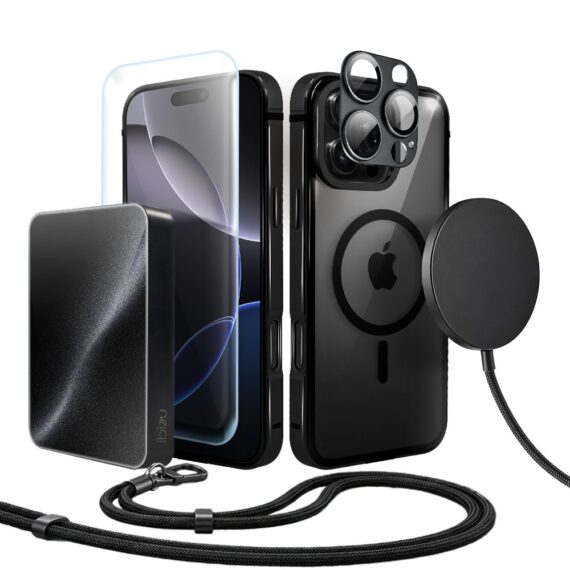 Perfect Match do iPhone 16 Pro - zestaw IBIZU Elite Skin + akcesoria, czarny (2)