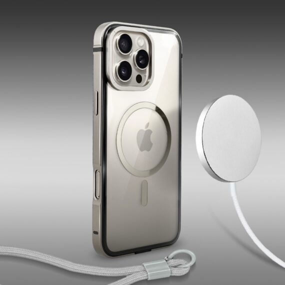 Perfect Match do iPhone 16 Pro - zestaw IBIZU Elite Skin + akcesoria, srebrny (3)