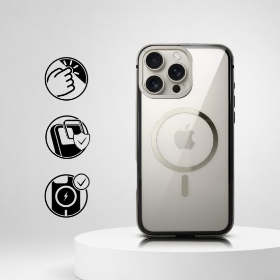 Perfect Match do iPhone 16 Pro - zestaw IBIZU Elite Skin + akcesoria, srebrny (4)