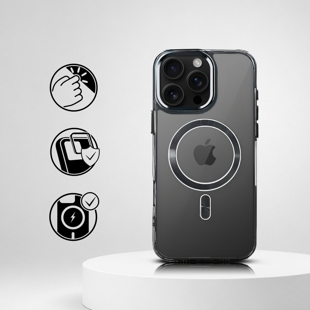 Perfect Match do iPhone 16 Pro - zestaw Super Hybrid + akcesoria, czarny (1)