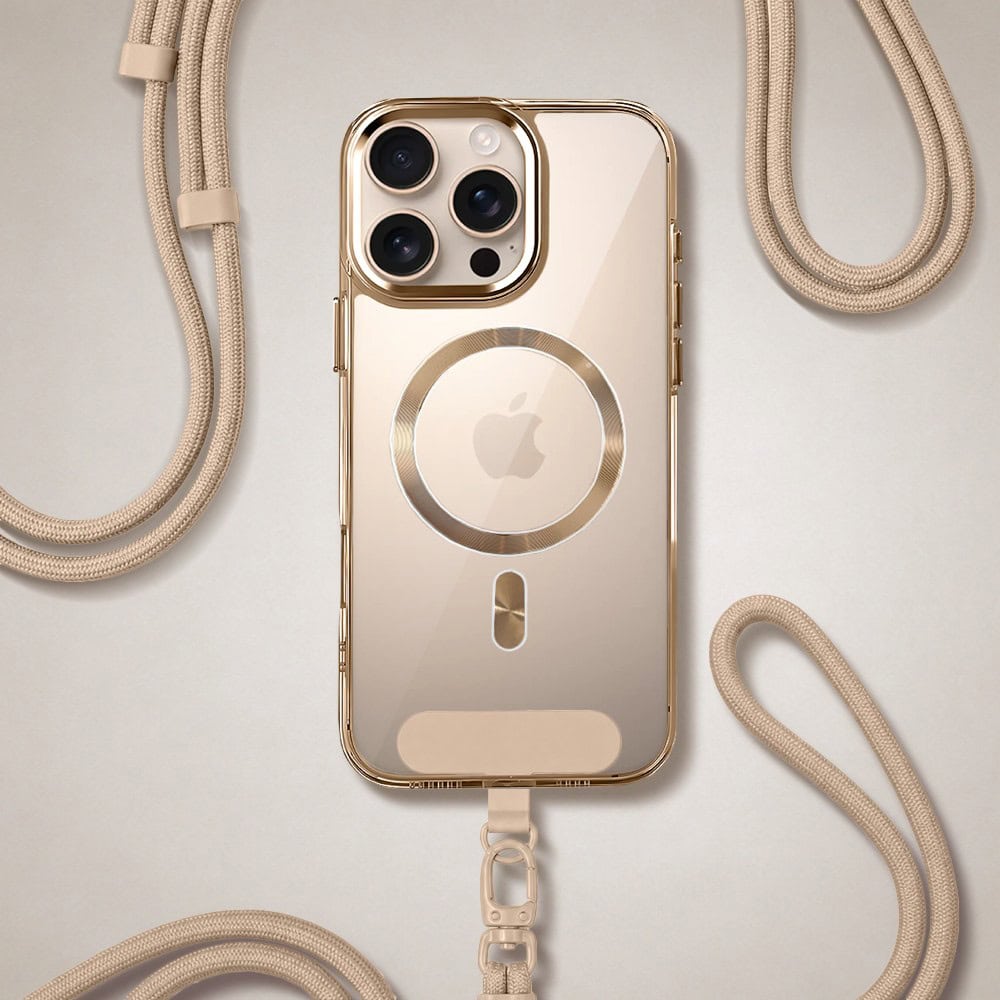 Perfect Match do iPhone 16 Pro – zestaw Super Hybrid + akcesoria, pustynny brąz (7)
