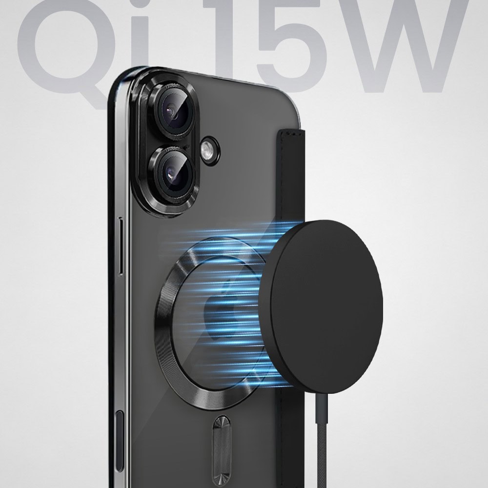 Perfect Match do iPhone 16 - zestaw Book MagSafe Lens + akcesoria, czarny (3)