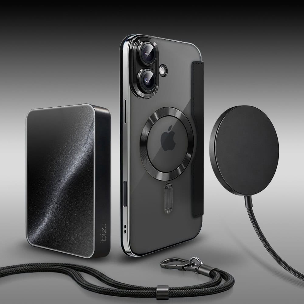 Perfect Match do iPhone 16 - zestaw Book MagSafe Lens + akcesoria, czarny (4)
