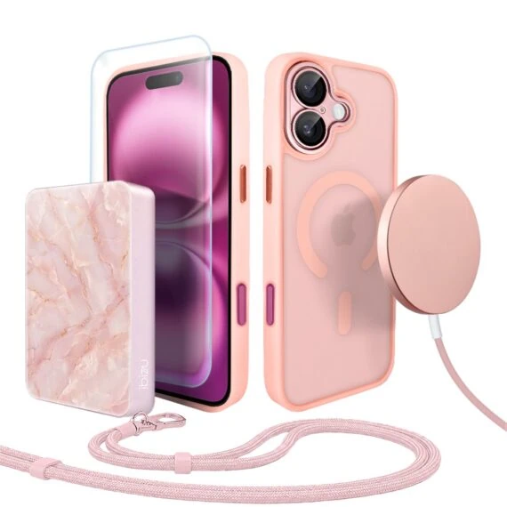 Perfect Match do iPhone 16 - zestaw Color Flush z MagSafe + akcesoria, różowy (2)