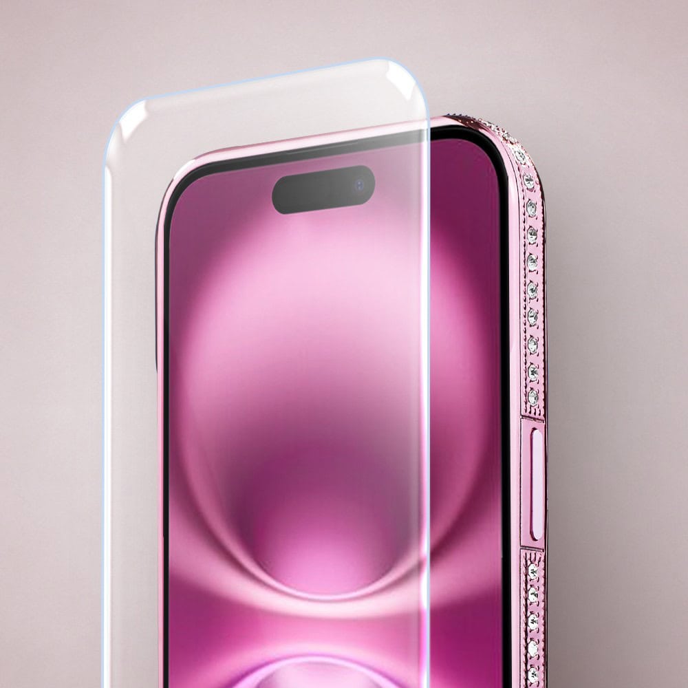 Perfect Match do iPhone 16 - zestaw Diadem Glow + akcesoria, różowy (1)