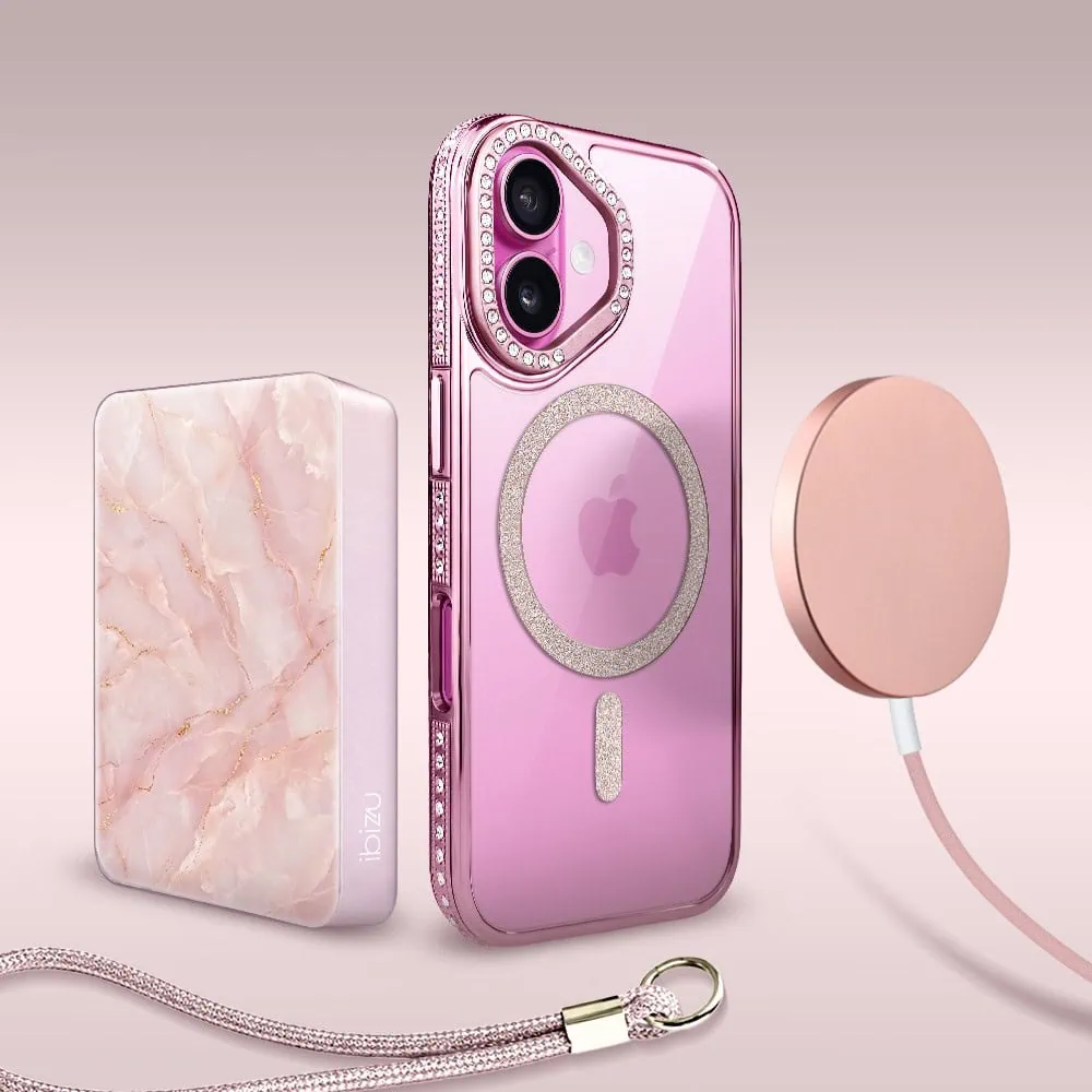 Perfect Match do iPhone 16 - zestaw Diadem Glow + akcesoria, różowy (6)