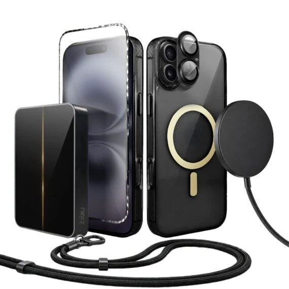 Perfect Match do iPhone 16 - zestaw Golden Elite + akcesoria, czarny (2)