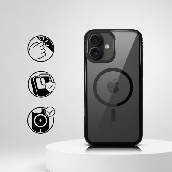 Perfect Match do iPhone 16 - zestaw IBIZU Elite Skin + akcesoria, czarny (1)