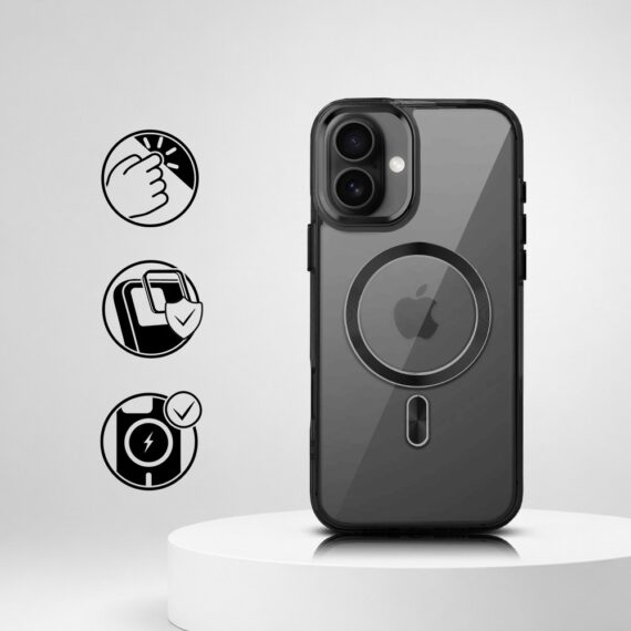 Perfect Match do iPhone 16 - zestaw Super Hybrid + akcesoria, czarny (1)