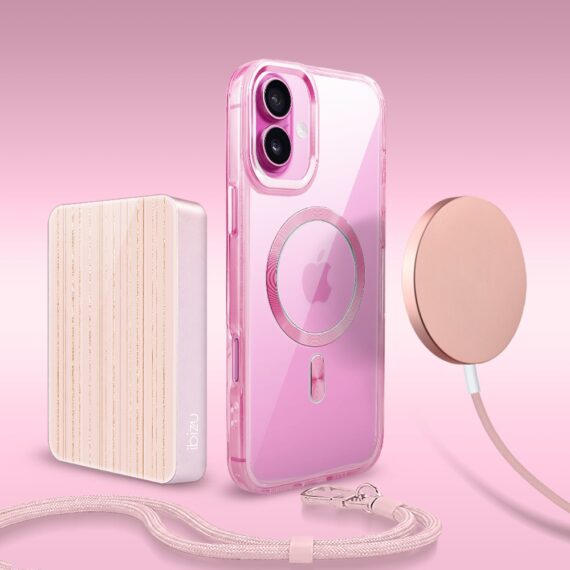 Perfect Match do iPhone 16 – zestaw Super Hybrid + akcesoria, różowy (5)