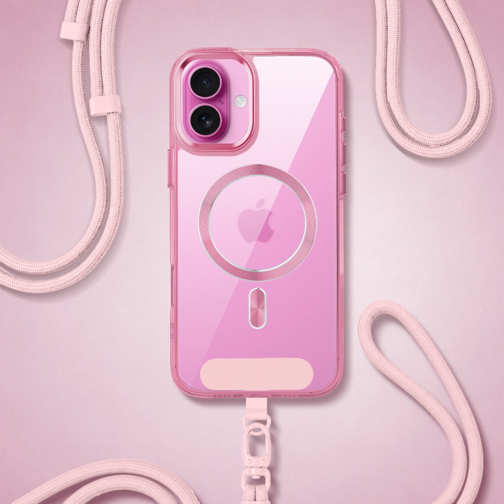 Perfect Match do iPhone 16 – zestaw Super Hybrid + akcesoria, różowy (7)