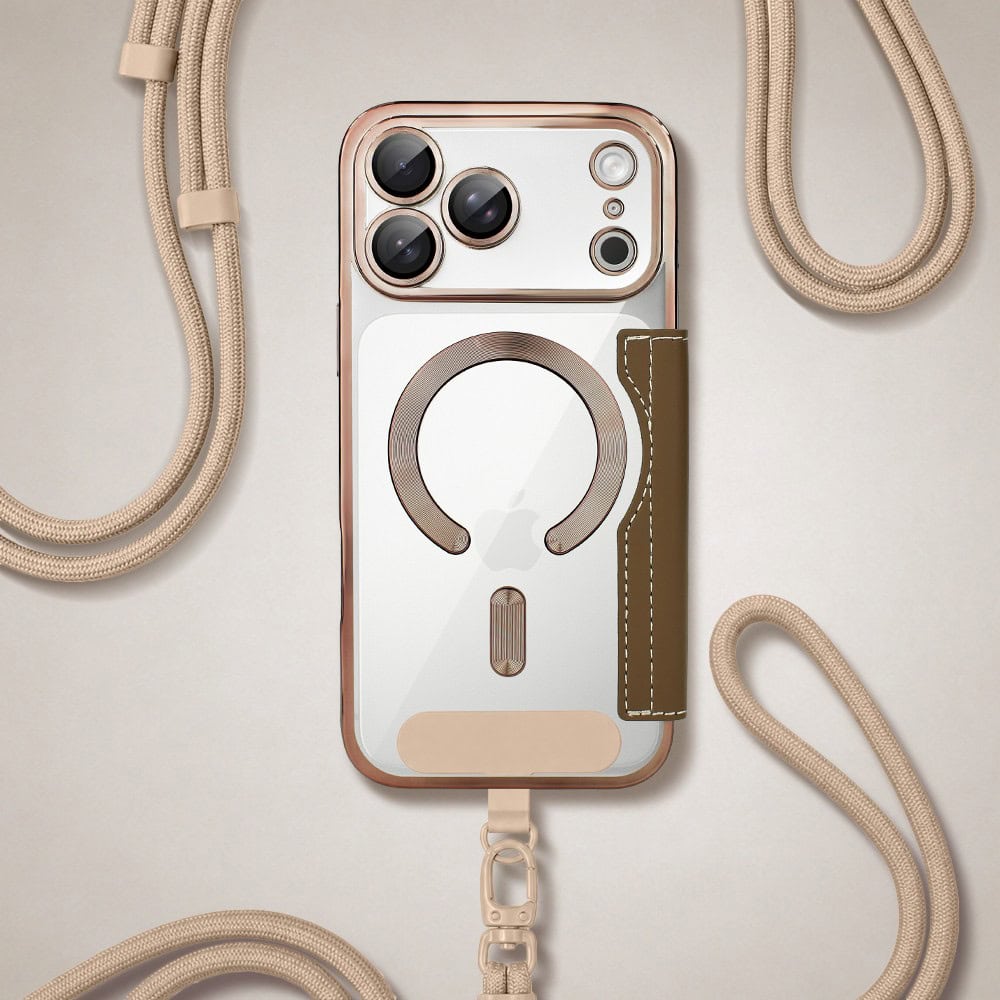 Perfect Match do iPhone 17 Pro Max - zestaw Book MagSafe Lens + akcesoria, pustynny brąz (1)